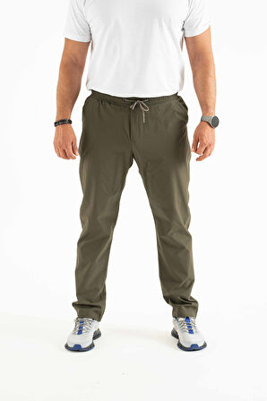 Longberg Erkek Beli Lastikli Bağcıklı Mevsimlik Jogger Spor Pantolon