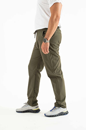 Longberg Erkek Beli Lastikli Bağcıklı Mevsimlik Jogger Spor Pantolon