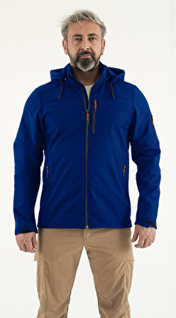 Longberg Erkek Çıkarılabilir Kapüşonlu Trio Softshell Mont