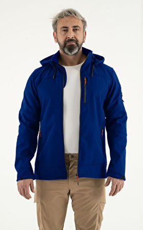 Longberg Erkek Çıkarılabilir Kapüşonlu Trio Softshell Mont