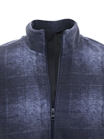 Longberg Erkek Kaşe Fermuarlı Polar Ceket