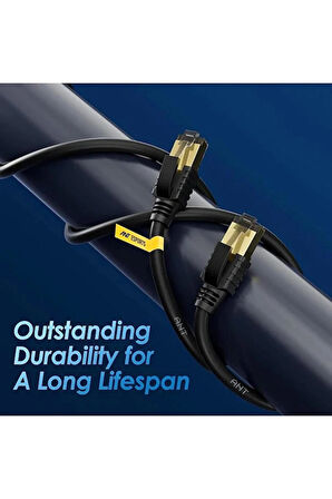 1 Metre 1mt Yeni Nesil Rj45 Kablo Cat7u/ftp Altın Kaplama Korumalı 10gb/sn Ağ Lan Ethernet Kablosu