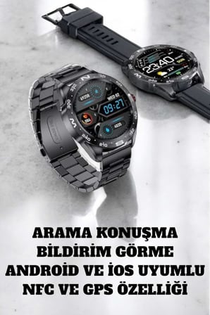 Akıllı Saat Arama Cevaplayan Titreşim Özelliğiyle Bildirim Görebilen