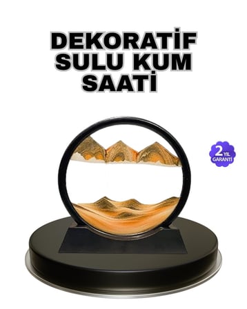 Şeffaf Dekoratif Kum Saati – Dayanıklı Gövde Minimalist Stil Masa ve Vitrin Ak