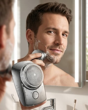Mini Shaver Sıfır Sakal Taşınabilir Şarjlı Tıraş Makinesi IPX6 Korumalı USB