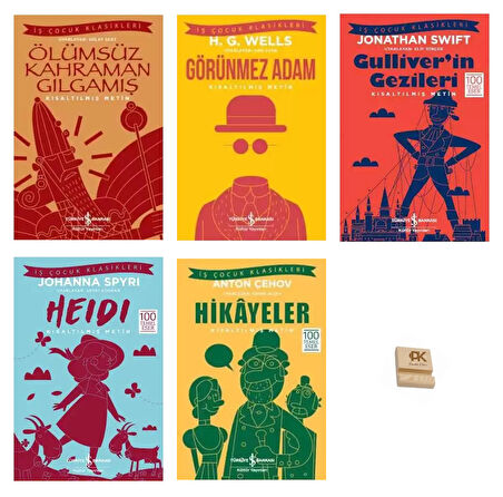 İş Çocuk Klasikleri 8-13 Yaş Gılgamış Görünmez Adam Gulliverin Gezileri Heidi ve Hikayeler