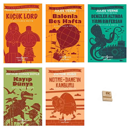 İş Çocuk Klasikleri 8-13 Yaş Küçük Lord Balonla Beş Hafta Kayıp Dünya Notre Damenin Kamburu