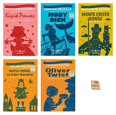 İş Çocuk Klasikleri 8-13 Yaş Küçük Prenses Moby Dick Monte Cristo Kontu Mutlu Prens ve Oliver Twist