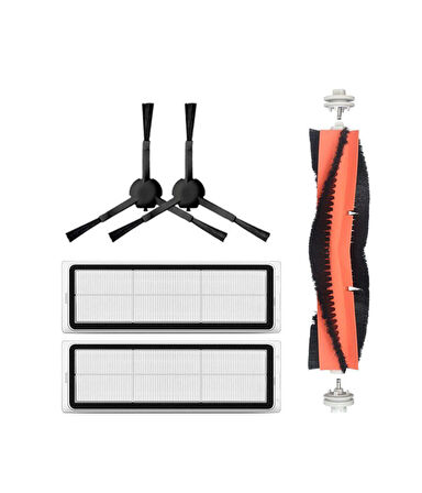 Xiaomi Vacuum Mop 2 Pro+(Kameralı) Uyumlu Yedek Mopsuz Fırça Hepa Filtre Seti-5 Parça