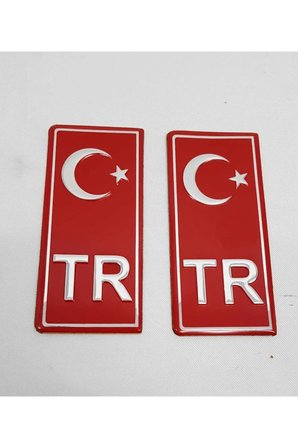 Tr Plaka Stıcker 2'li - Türkiye Plaka Stıcker - Türkiye Plakalık Sticker