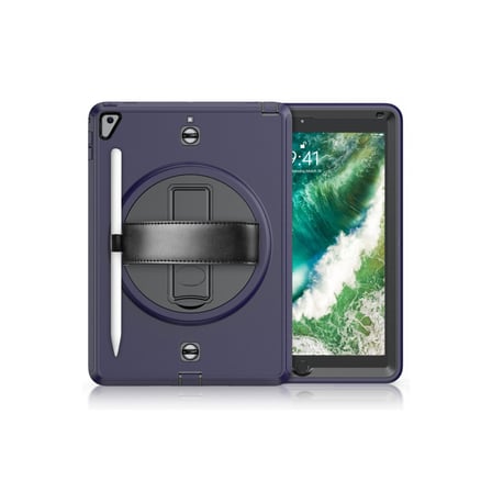 Apple iPad 5 Air 9.7 Kılıf Strap-C Otterbox Tablet Kapak - Lacivert