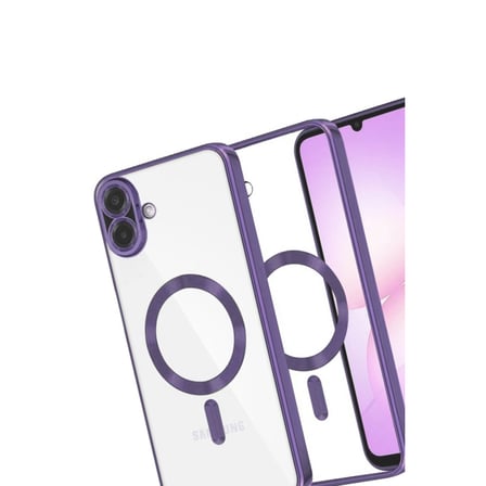 Samsung Galaxy A07 4G Uyumlu Kross Magneticsafe Kapak - Mor