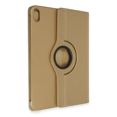 Apple iPad 2025 10.9 10.Nesil (A16) Kılıf 360 Tablet Deri Kılıf - Gold