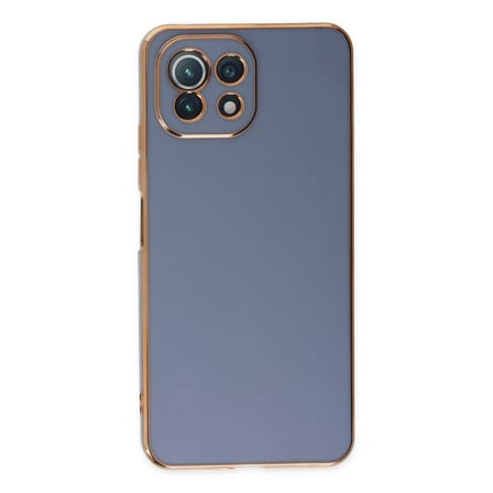 Xiaomi Mİ 11 Lite Uyumlu Kılıf Volet Silikon - Mavi