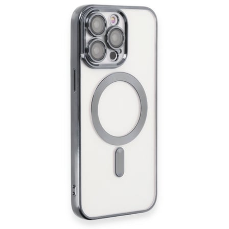 Apple iPhone 15 Pro Uyumlu Kılıf Kross Magneticsafe Kapak - Titan Gri