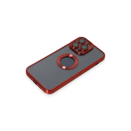 Apple iPhone 14 Pro Uyumlu Kılıf Slot Silikon - Kırmızı