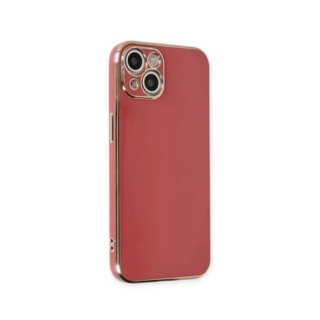 Apple iPhone 15 Uyumlu Kılıf Volet Silikon - Kırmızı