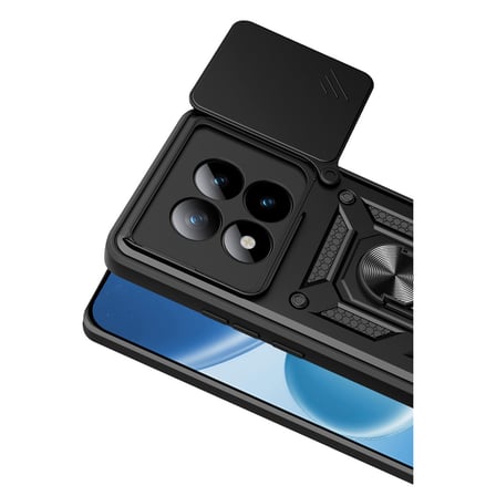 Xiaomi Redmi Note 15 Pro 5G Uyumlu Pars Lens Yüzüklü Silikon - Siyah