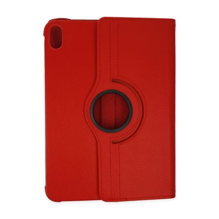 Apple iPad 2025 10.9 10.Nesil (A16) Kılıf 360 Tablet Deri Kılıf - Kırmızı