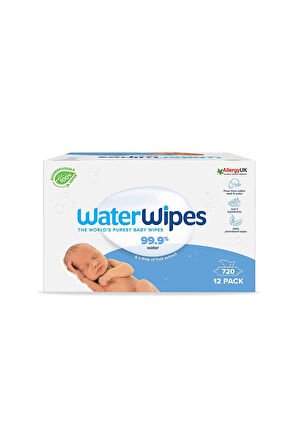 Waterwipes Bio Bebek Islak Mendil (60x12=720 Yaprak) (SKT Ekim 2025)