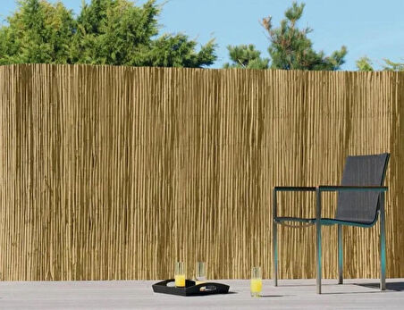 1 Metre X 6 Metre Kamış Hasır Balkon Çiti Bahçe Çiti Gölgelik Dekorasyon Hasır Çit