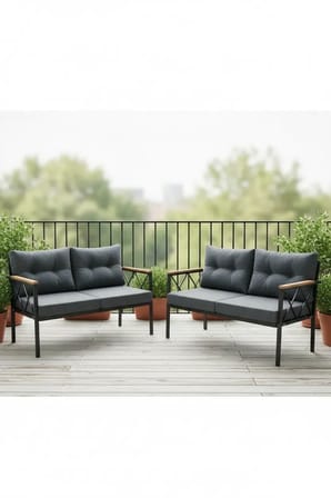 2+2Balkon-bahçe-kafe-çay Seti-koltuk Takımı-oturma Grubu-ofis Koltuğu 2+2