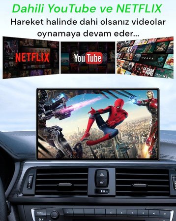 Getalink Yeni Nesil 3in1 Carplay Ai Box Youtube,Netflix,Gps,Hareket Halinde Video İzleme