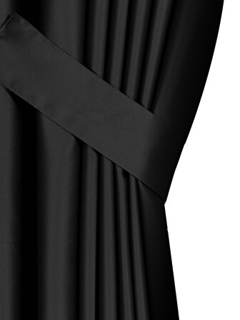 Super Blackout Serisi Gece Siyahı Rengi Işık Geçirmez Ekstraforlu Fon Perde