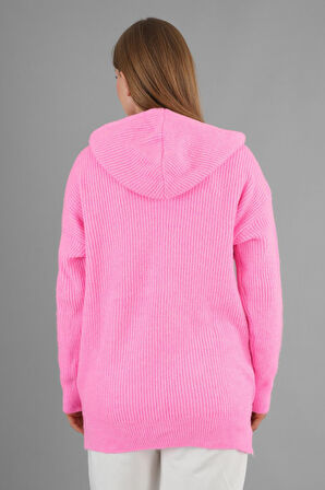 ALEXANDERGARDI KAPÜŞONLU FERMUARLI TRİKO HIRKA(A92409-S)