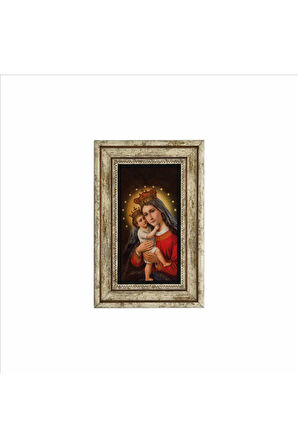 Meryem ve İsa Baskılı Taş Tablo 20x30
