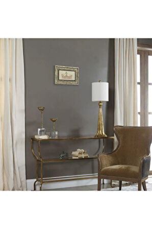Haçlı Kral Tacı Motifi Baskılı Taş Tablo 20x30