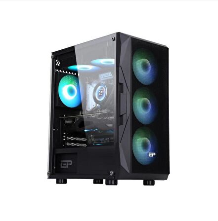 Eternal Power DA-RGB Tamperli Cam ATX Gaming Kasa