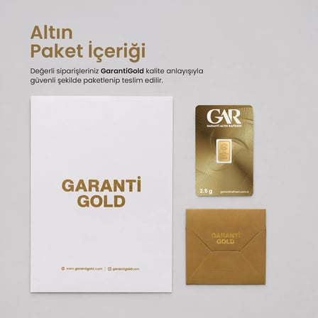GarantiGold 2.5 Gr Külçe Altın