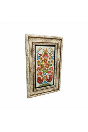 Horoz Baskılı Taş Tablo 20x30