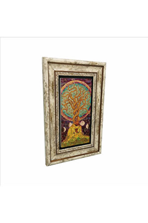 Yaşam Ağacı Baskılı Taş Tablo 20x30