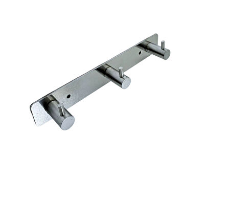 ASKILIK YAPIŞKANLI VE VİDALI ÇUBUKLU ÜÇLÜ KROM