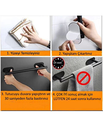 GLARE İNCE BELLİ KENDİNDEN YAPIŞKANLI ASKILIK TEKLİ OVAL KROM 4 LÜ PAKET