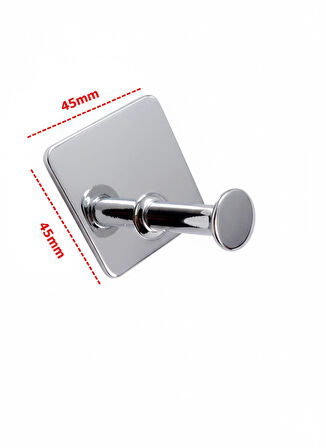 THİNCAL KENDİNDEN YAPIŞKANLI ASKILIK TEKLİ KROM 4 LÜ PAKET