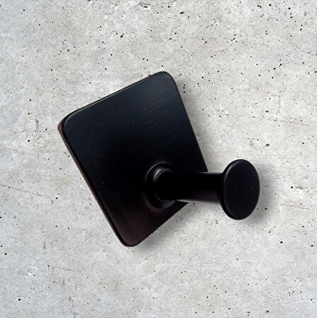 THİNCAL KENDİNDEN YAPIŞKANLI ASKILIK TEKLİ MAT SİYAH 4 LÜ PAKET