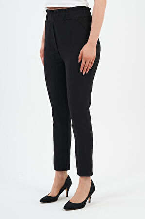 ALEXANDERGARDI BEL DETAYLI PANTOLON, SİYAH (20-CMLPNT)