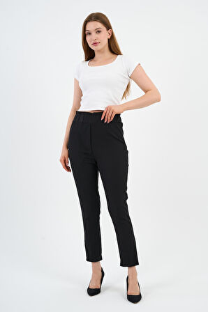 ALEXANDERGARDI BEL DETAYLI PANTOLON, SİYAH (20-CMLPNT)