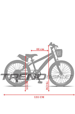 TRENDBIKE Mistral 20 Jant Vitesli Çocuk Bisikleti, 6-10 Yaş, 6. Vitesli Siyah-Neon Yeşil