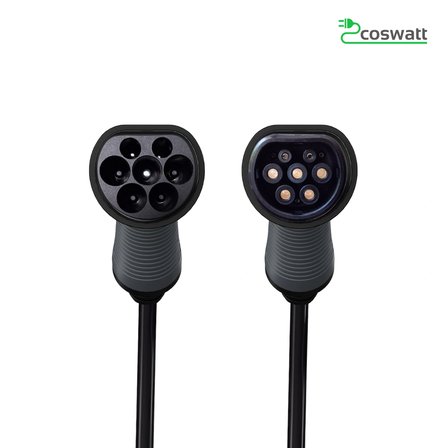 Coswatt Elektrikli Araba Tip-2 Şarj Kablosu 22 Kw / 32A / 5M / 380V AC / IEC 62196