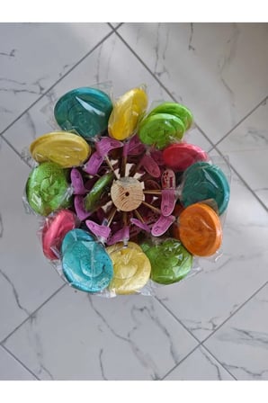 Sosyete Şekeri DÜZ RENK 50 Adet 30 Gram Okul- Tatil- Kermes Çocuk Şeker