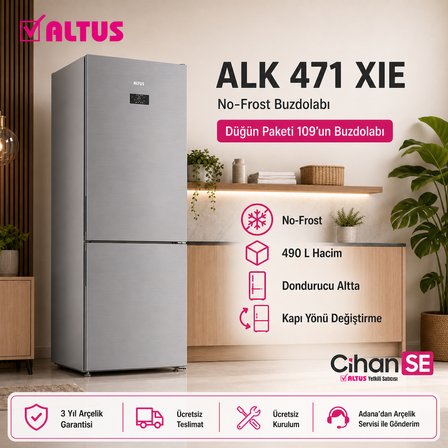 Altus inox XL Düğün Paketi (Paket 109) AL 445 NIX - AL 471 XIE - AL 91050 D