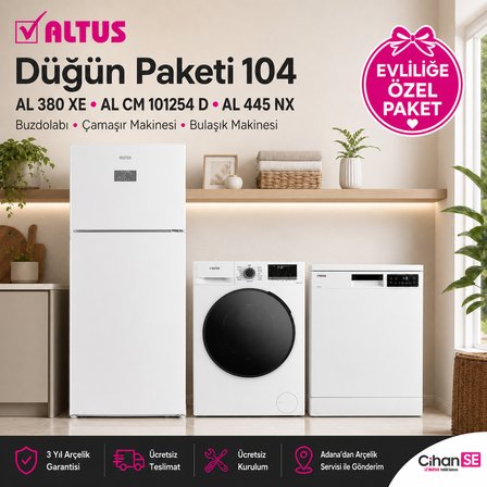 Altus Düğün Paketi 2026 Özel Fiyat Paket no 104 ( AL 445 NX - AL 380 XE - 10254 D )