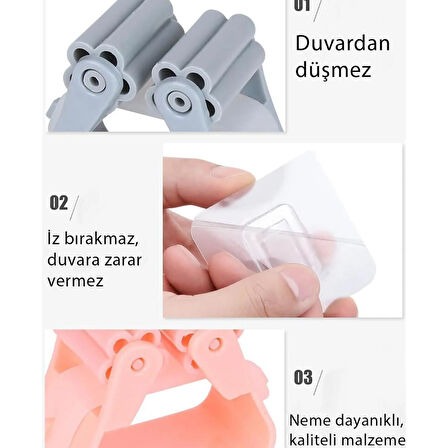 Gen-Of Mop Ve Çok Amaçlı Yapışkanlı Tutucu 4 Lü Set GKH