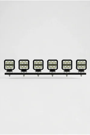 Çalışma Lambası Plastik Kare 6'lı Led Bar