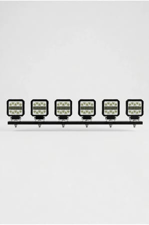 Çalışma Lambası Plastik Kare 6'lı Led Bar
