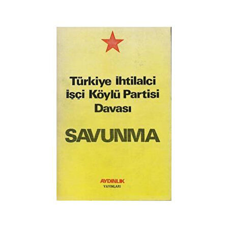 Türkiye İhtilalci İşçi Köylü Partisi Davası Savunma